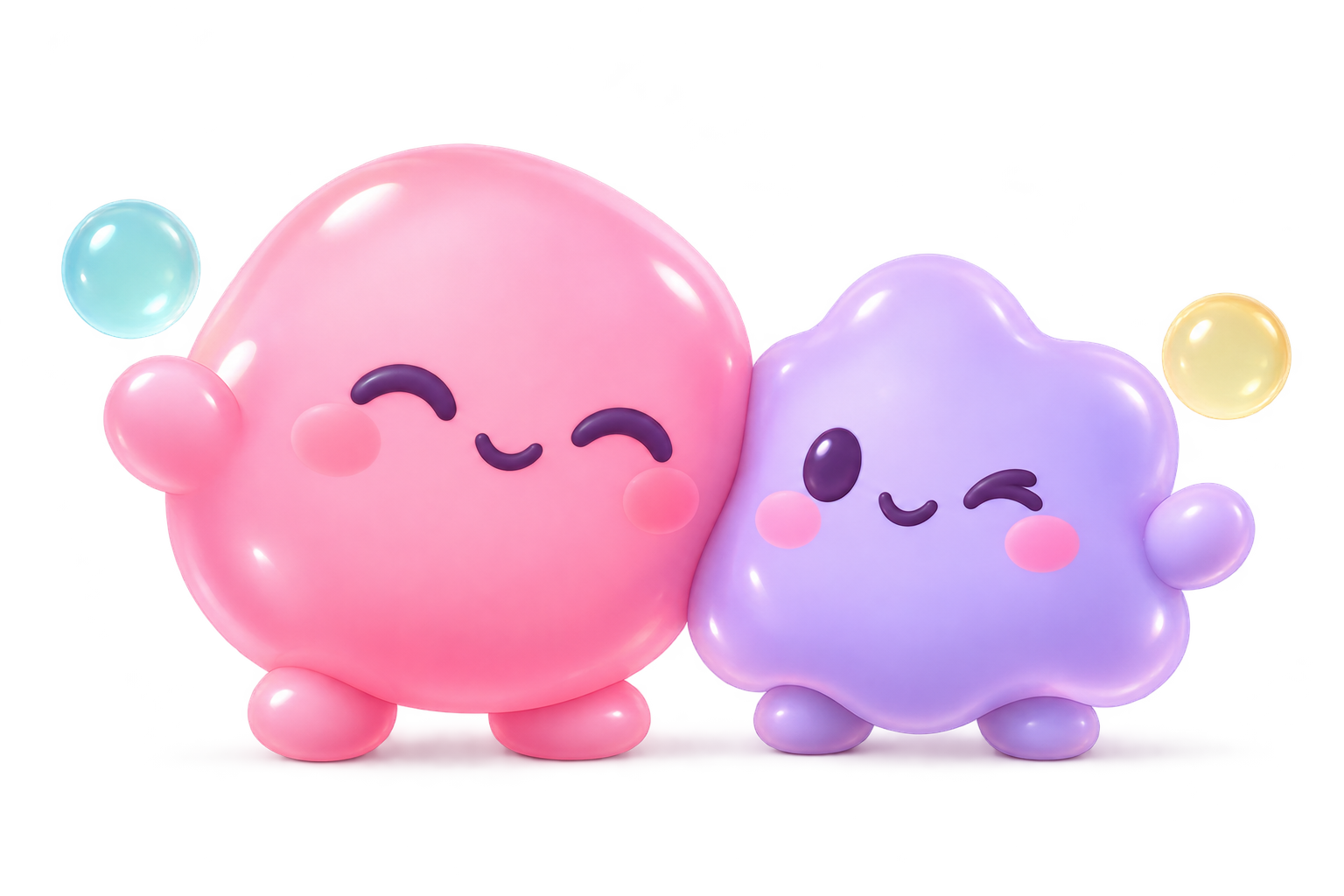 Pink and lilac Bubble Besties